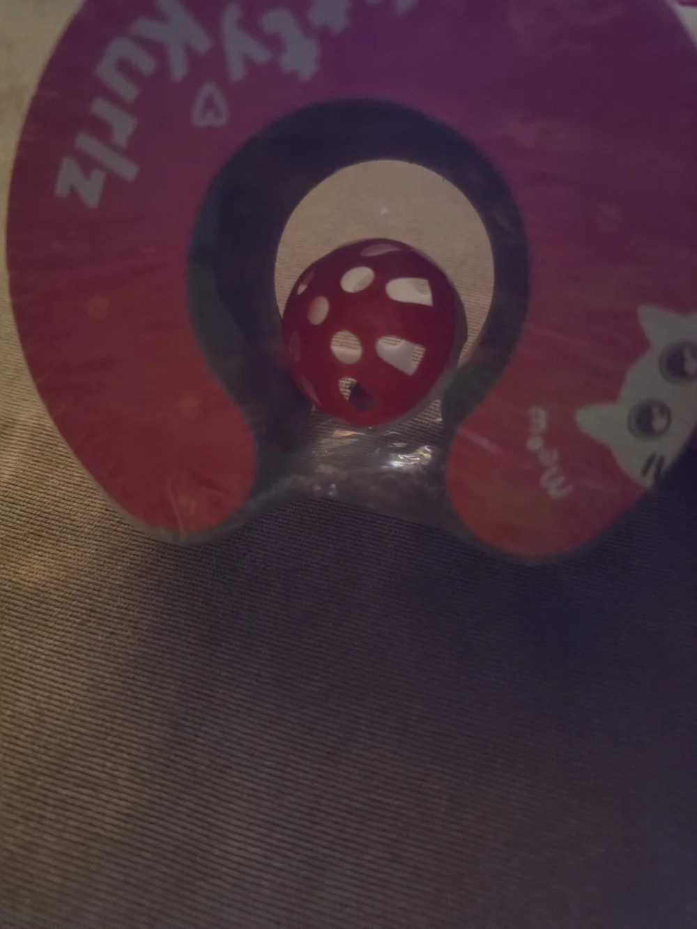 Red Interactive Cat Ball Toy